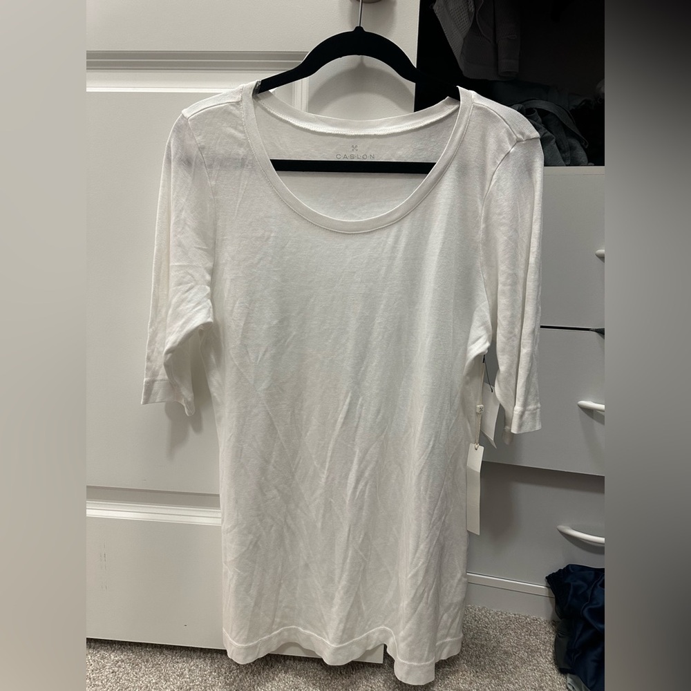 Caslon Nordstrom Classic White Tee